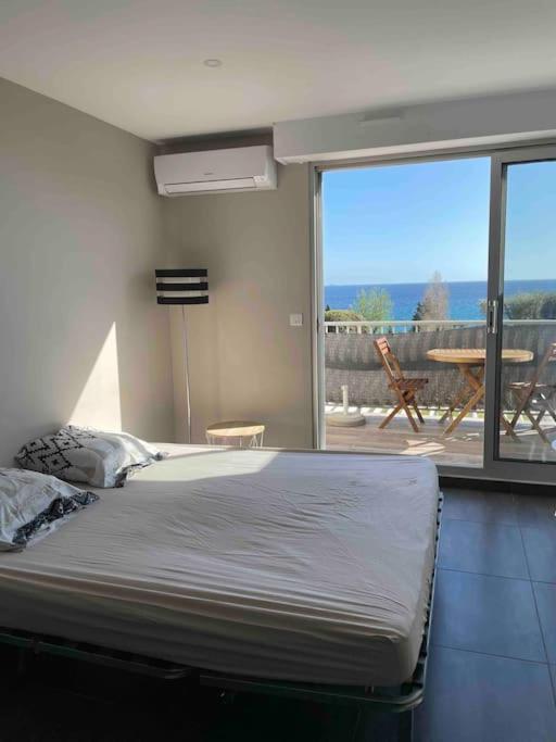 Studio Vue Mer Terrasse La Ciotat Bagian luar foto